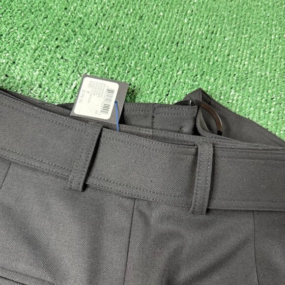 Club Monaco High Rise Enamel Ring Wool Blend Black Crop Trouser Pants Size 8 NEW - Picture 9 of 13